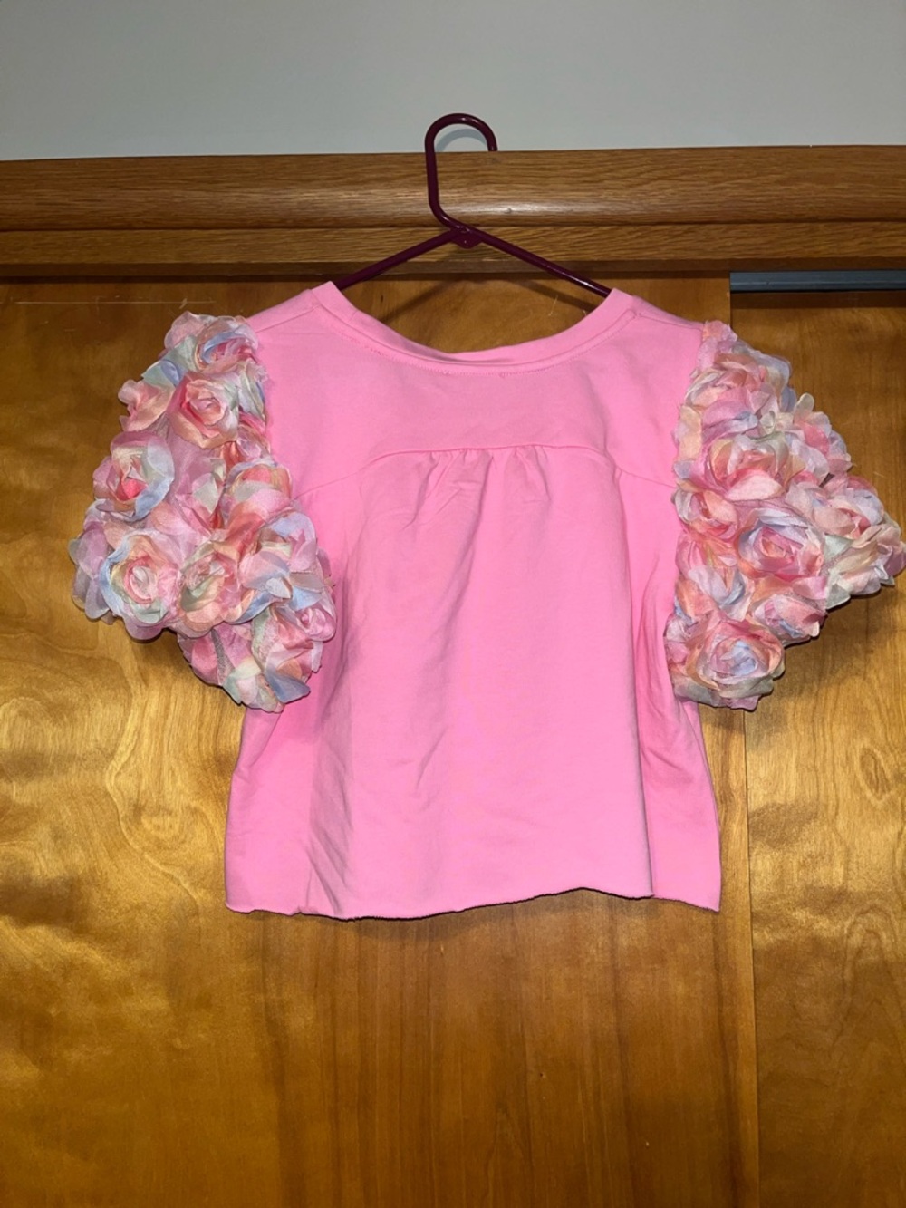 Umgee Pink Floral Puff-Sleeve Top - Picture 3 of 5